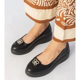 Gemre Black platform shoes with rhinestone decoration Patos | Shoptok.si