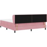 Box Spring Krevet s Madracem Ružičasta 180x200 cm Baršun | shoptok.hr