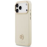 Guess maskica za iPhone 17 Pro Max kompatibilna s MagSafe (PU s logom od zrnaste strass tkanine) bež | shoptok.hr