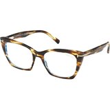 Tom Ford Blue Block Ženski okvir za dioptrijske naočare 0FT5709-B 55A54, Smeđi Cene