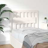  Uzglavlje za krevet bijelo 95,5x4x100 cm od masivne borovine | Eponuda.com