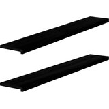  Prozorske klupice 2 kom tamnosmeđe 160x30x2 cm masivne hrast | shoptok.hr