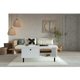 Woody Fashion Klub sto Nando 100x43x60​cm Beli