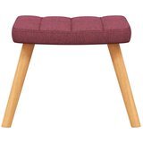 vidaXL stolica za ljuljanje s osloncem za noge boja vina od tkanine | shoptok.hr
