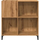 vidaXL Omarica za gramofonske plošče hrast 84,5x38x89cm inž. les | Shoptok.si