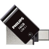 Philips 2 in 1 Black 16GB OTG USB C + USB 3.1 | shoptok.hr