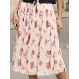 Sinsay Plisirana midi suknja s cvjetnim uzorkom | shoptok.hr