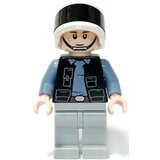 Lego Star Wars sw1285 Rebel Fleet Trooper - Male, Vest with Pockets, Black Neck, Reddish Brown Eyebrows Cene