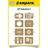 a.m.p.e.r.e Komplet šablon, industrija 2, 8 različnih šablon, karton | Shoptok.si
