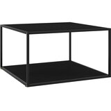  Stolić za kavu crni s crnim staklom 90 x 90 x 50 cm | Eponuda.ba