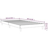  Za krevet crni 120 x 200 cm konstruirano drvo | shoptok.hr