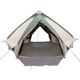  Teepee šotor s streho Zelena in Bela 490 x 410 x 210 cm, (5000091158) | Shoptok.si