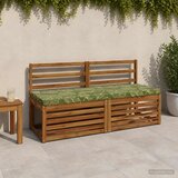  Jastučić za klupu - 1 dio VUGHT 100% poliester Dizajn lista - Listovski uzorak (poliester) 150 x 50 cm 1 | shoptok.hr