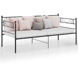  Za krevet na razvlačenje crni metalni 90 x 200 cm | shoptok.hr
