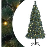 vidaXL Umjetno božićno drvce S LED lampica Zelena 40 x 40 x 180 cm PET | shoptok.hr