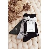 Aura.via Women's 3-Pack Christmas Socks Festive Gray and Navy Blue | shoptok.hr