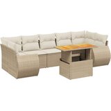 vidaXL 8-dijelni set vrtnih sofa od poliratana s jastucima bež | shoptok.hr