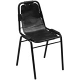 Furnova Jedilni stoli 4 kosi črno umetno usnje, (21929313) | Shoptok.si