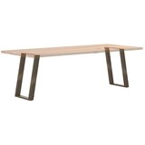  Noge za blagovaonski stol U-oblik 2 kom Prirodni čelik 50 x (72-73) cm Čelik | shoptok.hr