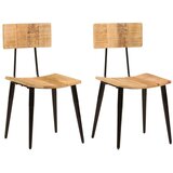 Blagovaonske stolice 2 kom 44x40x80 cm od masivnog drva manga | shoptok.hr