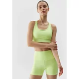 4f Women's Sports Bra with Low Support Made of Recycled Materials - Lime