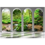  Samoljepljiva foto tapeta - Pillars and Forest 98x70 | shoptok.hr