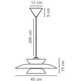 Nordlux visilica na sajli CARMEN 1xE27/40W/230V crna | Eponuda.com