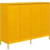 vidaXL Komoda senf žuta 135x39x103,5 cm hladno valjani čelik | shoptok.hr