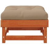 4 Komad Sekcionalna sofa Čvrsto borovo drvo Vosak Smeđa - Vosak smeđa bor 2x tabure | shoptok.hr