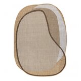 RugsX ORGANIC 2123 sisal preproga Kamen naravna / ecru – moderna nepravilna oblika 133x190 cm, (5000175634) | Shoptok.si