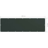 vidaXL Balkonsko platno temno zeleno 90x300 cm oksford blago, (20966888) | Shoptok.si