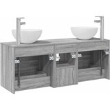  Set ormarića za kupaonicu 3 kom. Siva Sonoma 49,5 x 35 x 63 cm | shoptok.hr