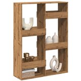 vidaXL Pregrada za prostor artisan hrast 100x33x135 cm inž. les Cene