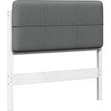  Tapecirani uzglavlje s uzglavljem Bijela i svijetlo siva 75 cm | shoptok.hr