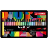 Stabilo fiber pen pero 68 MAX, kovinsko ohišje 20 ARTY, (21655388) Cene