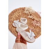 EVENTO Children's Sandals With Bow Velcro Fastening White Wistala | Shoptok.si