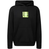 Huf Sweater majica svijetlozelena / crna