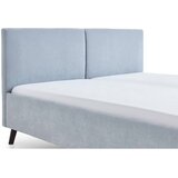 Meise Möbel Svetlo modra oblazinjena zakonska postelja z letvenim dnom 160x200 cm Piano – | Shoptok.si