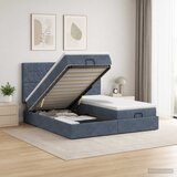  Krevet od pjene s madracem i LED-om Tamnosiva 160 x 200 cm | shoptok.hr