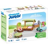 Playmobil 71691 - JUNIOR 1.2.3: Bio-Marktstand & Gabelstapler - 1 k. | Shoptok.si