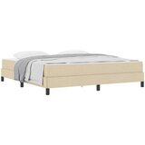 Krevet s opruga kutije Krema 180 x 200 cm tkanina | shoptok.hr