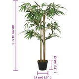  Umetno bambusovo drevo 380 listov 80 cm zeleno, (5000208193) | Shoptok.si
