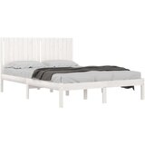  Posteljni okvir bel iz trdne borovine 160x200 cm, (20646797) | Shoptok.si