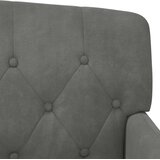  Ljubavni kauč s gumbima Tamnosiva 111 x 65 x 79 cm Baršun | Eponuda.com