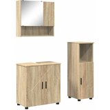  Set namještaja za kupaonicu 3 kom. Sonoma hrast 61 x 35 x 64 cm | shoptok.hr