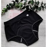 KK fabrics & creations Menstrualne gaćice HEAVY flow (jako upijanje), high waist, crne | shoptok.hr