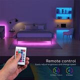 Aigostar led rgb prigušiva traka 5m LED/24W/12/230V IP65 + daljinski upravljač | Eponuda.com