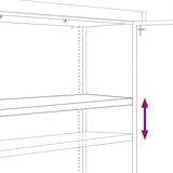 vidaXL Arhivska omara črna 90x40x240 cm jeklo | Shoptok.si