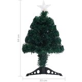 vidaXL Umetna novoletna jelka s stojalom / LED 64 cm optična vlakna | Shoptok.si