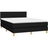  box spring s madracem LED crni 140x200 cm od tkanine | shoptok.hr